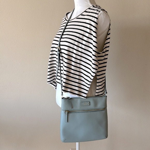 ♠️ ♠️ Kate Spade Rima Grove Street Crossbody File Bag in Lakesedge Blue - Picture 2 of 11
